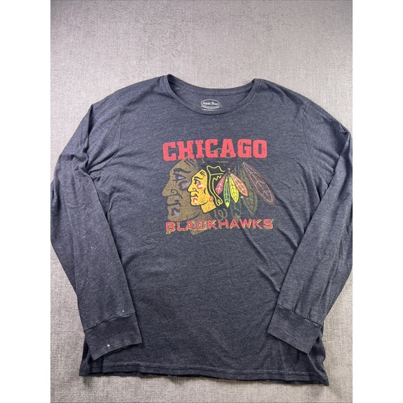 Majestic Threads Other - Majestic Threads Chicago Blackhawks Men's XXL Shirt Graphic Print Gray Hockey